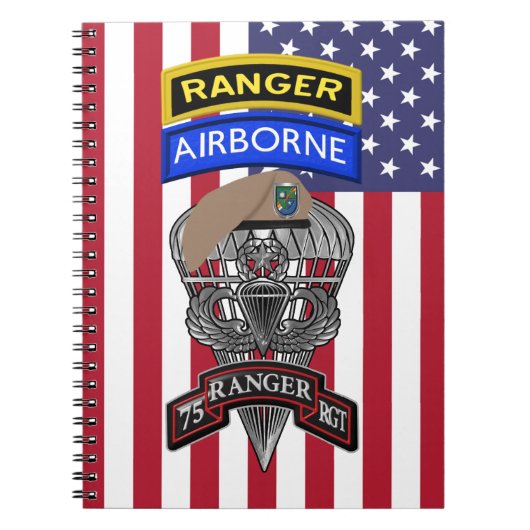 75e Ranger Regiment Notitieboek (Voorkant)