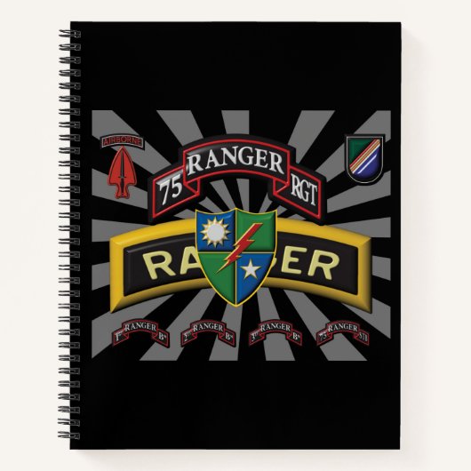 75e Ranger Regiment Notitieboek (Voorkant)