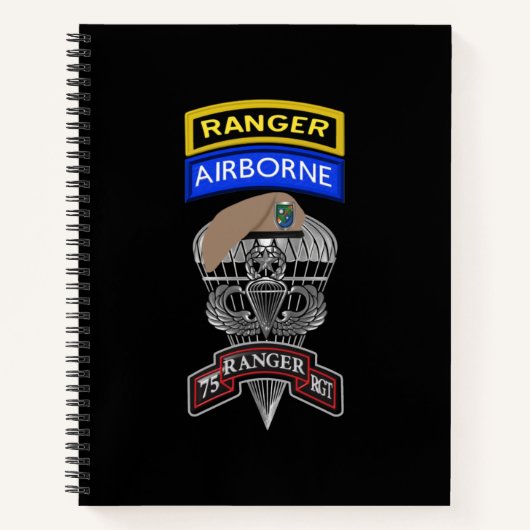 75e Ranger Regiment Notitieboek (Voorkant)