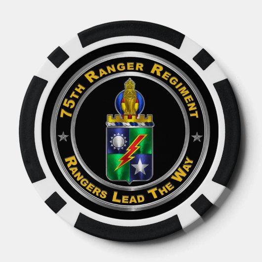 75e Ranger Regiment Poker Chips (Achterkant)