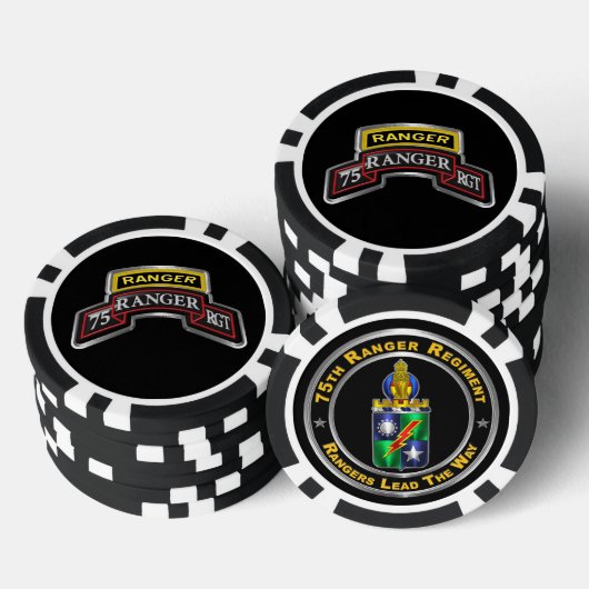 75e Ranger Regiment Poker Chips (Opstapeling)