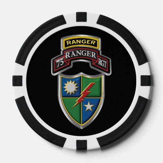 75e Ranger Regiment Poker Chips (Voorkant)