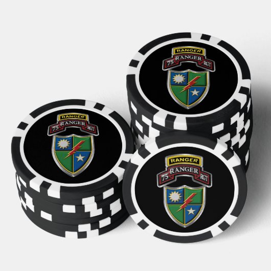 75e Ranger Regiment Poker Chips (Opstapeling)