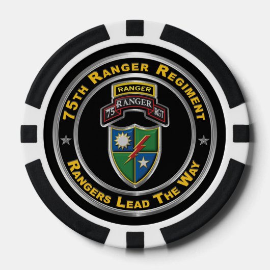 75e Ranger Regiment Poker Chips (Voorkant)