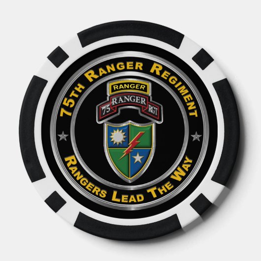 75e Ranger Regiment Poker Chips (Achterkant)