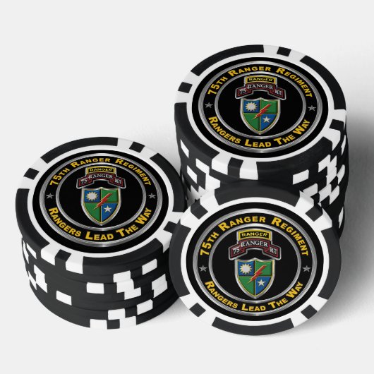 75e Ranger Regiment Poker Chips (Opstapeling)