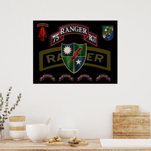 75e Ranger Regiment Poster (Keuken)