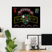 75e Ranger Regiment Poster (Thuiskantoor)