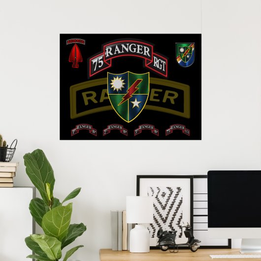 75e Ranger Regiment Poster (Thuiskantoor)