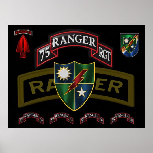 75e Ranger Regiment Poster (Voorkant)
