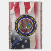 75e Ranger Regiment "Rangers Lead the Way" Deken (Voorkant Verticaal)