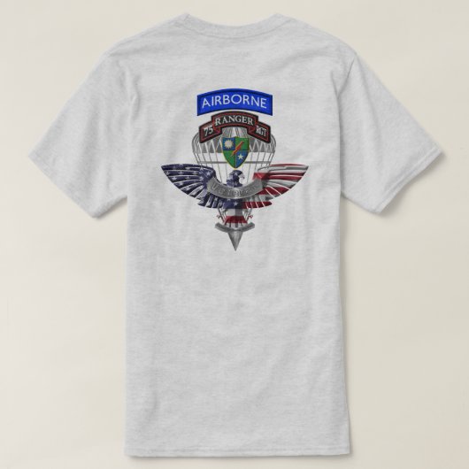 75e Ranger Regiment "Rangers Lead the Way" T-shirt (Design achterkant)