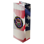 75e Ranger Regiment "Rangers Lead the Way" Wijn Cadeautas (Voorkant Gekanteld)