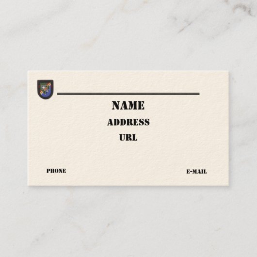 75e Ranger Regiment Rangers-pleister Visitekaartje (Voorkant)