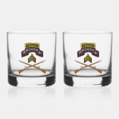 75e Ranger Regiment Sergeant Whisky Glas (Voorkant)