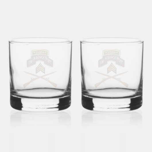 75e Ranger Regiment Sergeant Whisky Glas (Achterkant)
