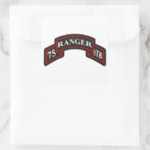 75e Ranger Regiment Special Troops bataljon Vierkante Sticker (Tas)