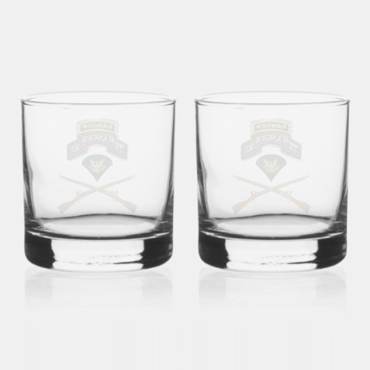 75e Ranger Regiment Specialist Whisky Glas (Achterkant)