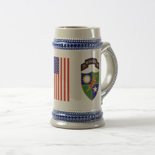 75e Ranger Regiment Stein Bierpul (Voorkant rechts)