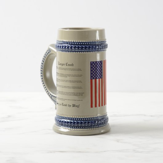 75e Ranger Regiment Stein Bierpul (Voorkant links)
