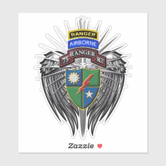 75e Ranger Regiment Sticker (Vel)