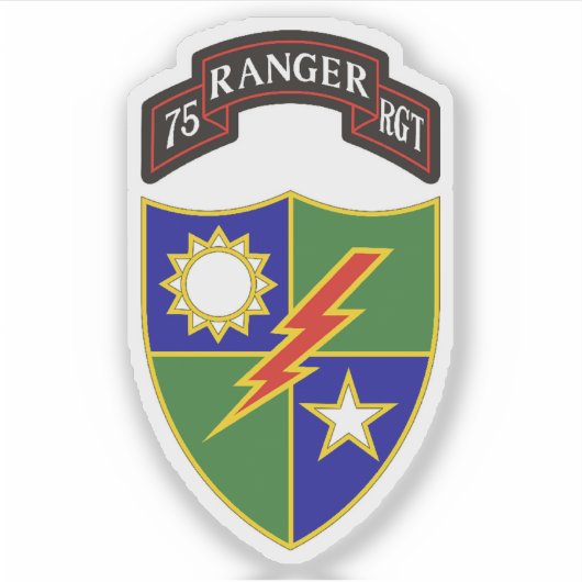 75e Ranger Regiment Sticker (Voorkant)
