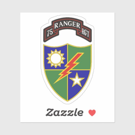 75e Ranger Regiment Sticker (Vel)