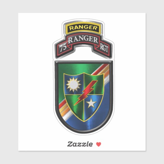 75e Ranger Regiment Sticker (Vel)