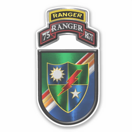 75e Ranger Regiment Sticker (Voorkant)
