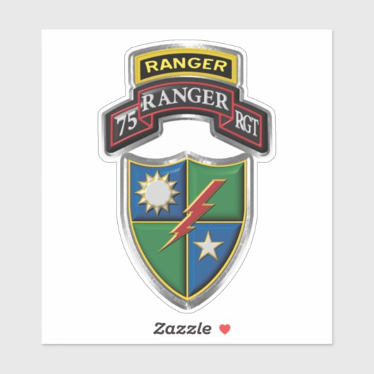 75e Ranger Regiment Sticker (Vel)