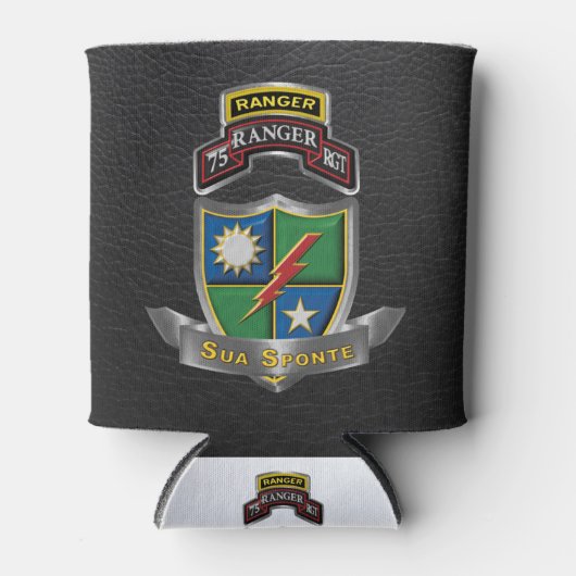 75e Ranger Regiment Sua Sponte Blikjeskoeler (Voorkant)