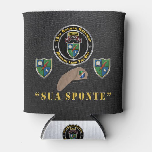 75e Ranger Regiment Sua Sponte Blikjeskoeler (Voorkant)