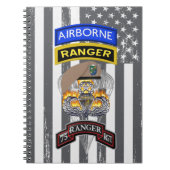 75e Ranger Regiment "Sua Sponte" Notitieboek (Voorkant)