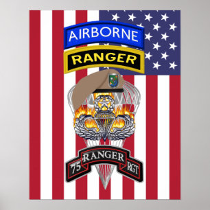75e Ranger Regiment "Sua Sponte" Poster