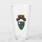 75e Ranger Regiment tabblad Scroll & Patch Glas (Voorkant)