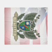 75e Ranger Regiment Veteran Fleece Deken (Voorkant (Horizontaal))