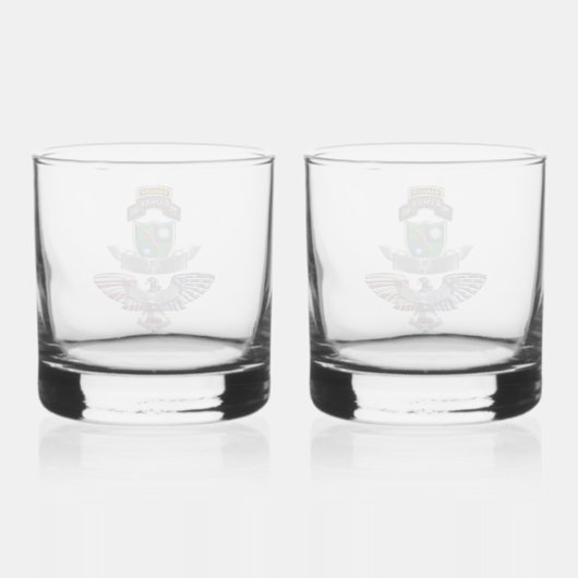 75e Ranger Regiment Veteran Whisky Glas (Achterkant)