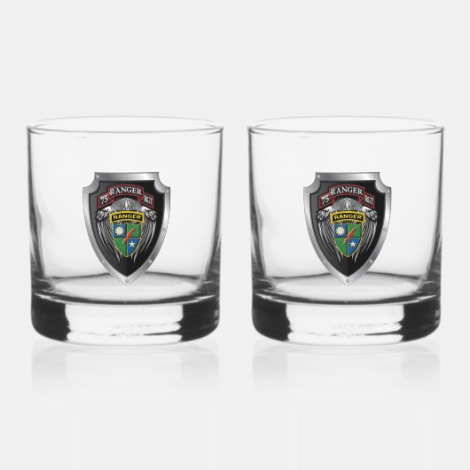 75e Ranger Regiment Whisky Glas (Voorkant)