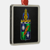 75e Ranger Regimental Crest Kerstmis Metalen Ornament (Rechts)