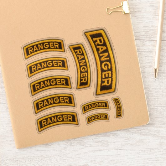 75e Sticker van Rangers Veterans van het leger (Notitieboek)