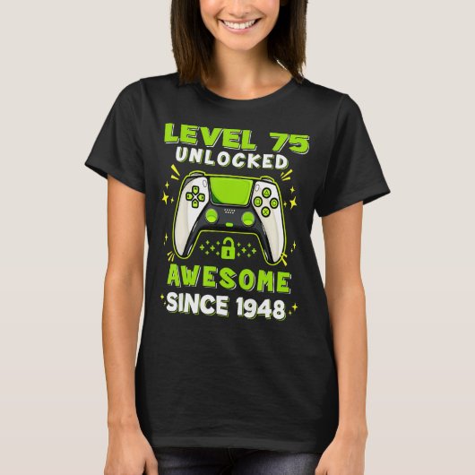 75e stralen 75 jaar oud t-shirt (Voorkant)