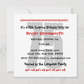 75e surrogaatdag in Black Red White Kaart (Achterkant)