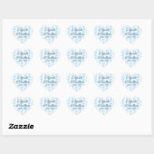 75e trouwdag diamanten feest hart sticker (Vel)