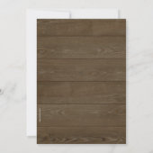 75e trouwdag Rustic hout landelijk kant Kaart (Achterkant)