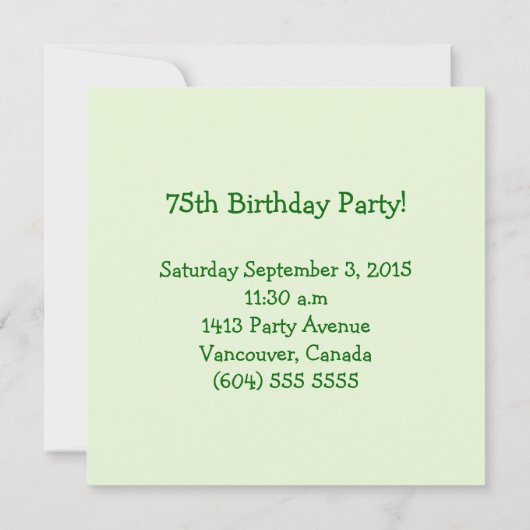 75e uitnodiging ter gelegenheid van de geboorte (Achterkant)