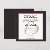 75e uitnodiging ter gelegenheid van de geboorte (Voorkant / Achterkant)