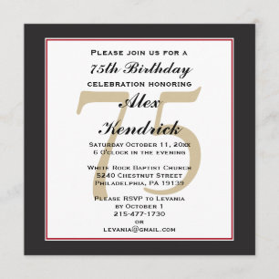 75e uitnodiging ter gelegenheid van de geboorte