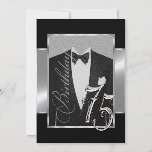 75e uitnodiging ter gelegenheid van de verjaardag (Voorkant)