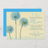 75e uitnodiging ter gelegenheid van de verjaardag  (Voorkant / Achterkant)