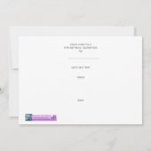 75e uitnodiging van de Birthday Party - Bouquet (Achterkant)